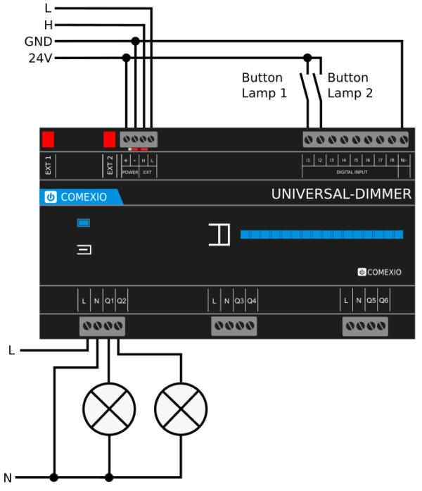 UniversalDimmer Wiring Example EN Better Smart Home, Better Life